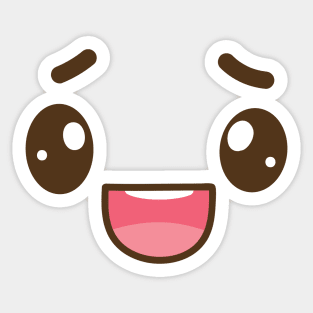 Happy Cute Face Sticker